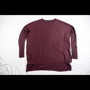 Burgundy basic top